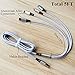 CKCOCO Multi Charger Cable 2Pack 5FT Nylon Braided Universal 4 in 1 Multiple USB Charging Cord Adapter with 8Pin x2/Type-C/Micro USB Port Connectors for Cell Phones Tablets and More (Charging Only)