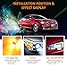Echoming 2pcs 3157 LED Bulbs Switchback,IP67 Super Bright 21SMD 2835 Chipsets 3157 3155 3457 4157 Turn Signal Lights,LED Brake Lights with Projector,Xenon White/Amber Dual Color