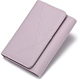 GAEKEAO Small Wallets for Women Leather RFID Blocking Trifold Ladies Wallets Credit Card Holder with Zipper Coin Pocket