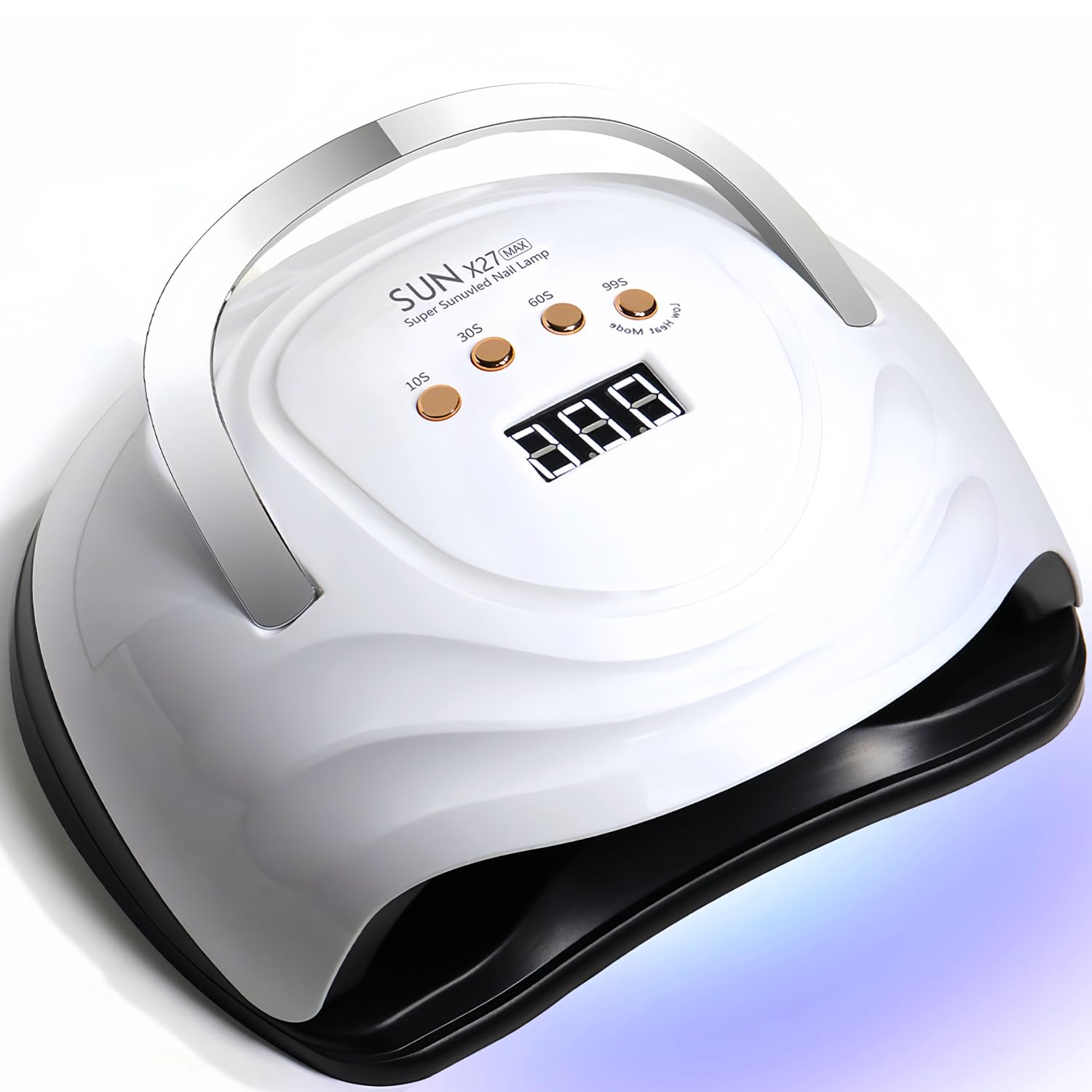 UV LED Nail Lamp with 81 Beads, 380W Nail Curing Lamps for Gel Polish with Automatic Sensor/4 Timer Setting,Led Nail Dryer, Professional Nail Art Drying Tools for Fingernail and Toenail