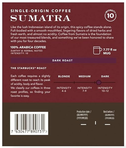 SUMATRA STARBUCKS® BY NESPRESSO® FOR VERTUO
