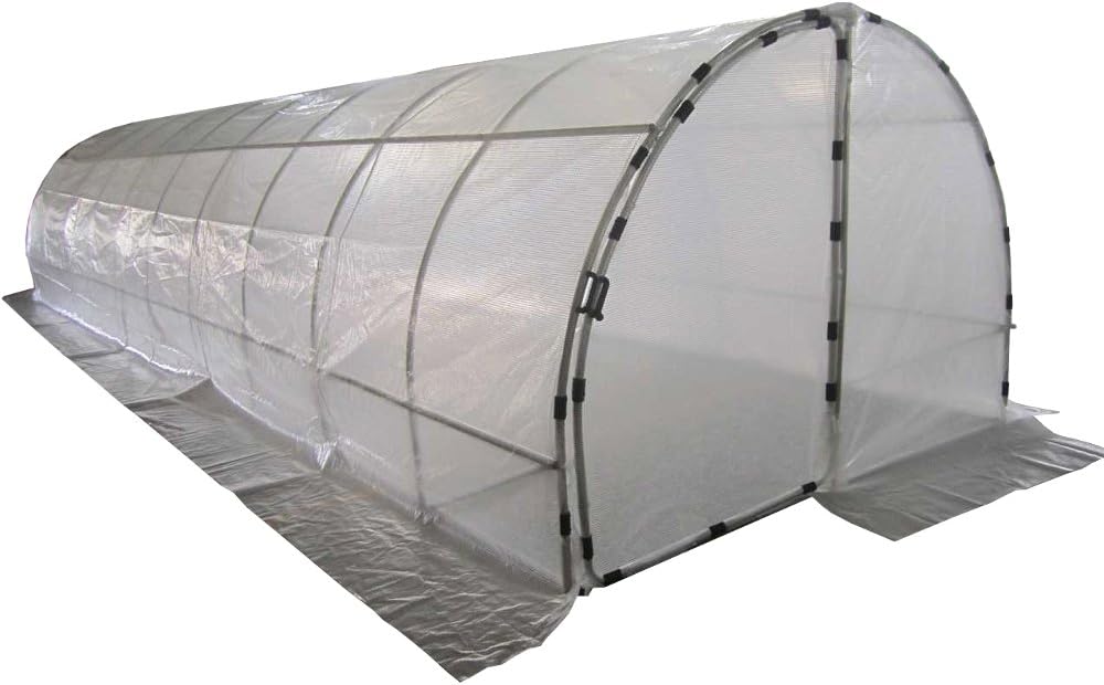 Franceserres Serre Tunnel de Jardin 30m² avec 2 Portes sur