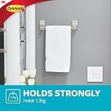 Command Hand Towel Bar Satin Nickel Finish Rust-Resistant Holds 1.3 Kg view 6
