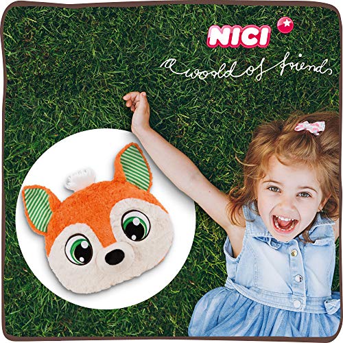 NICI Schlafmützen Fuchs Finjo, Kuscheltier Jungen, Mädchen & Babys, Flauschiges Kuschelkissen für Kinder ab 12 Monaten, Weiches Stofftier-Kissen I 43953, Orange, 1 Stück (1er Pack) – Bild 7