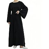 Muslim Abaya Dress for Women Long Sleeve Belted Maxi Modest Kaftan Dubai Islamic Casual Dress