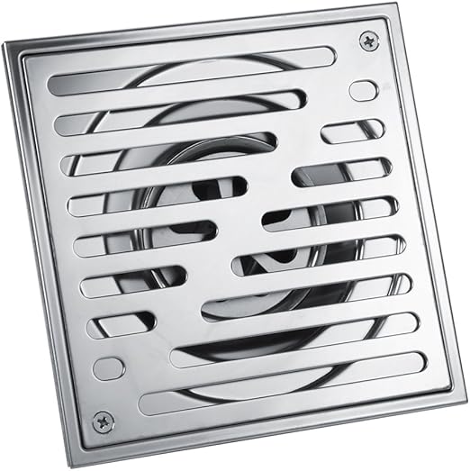 Amazon 浴室用ユニット 排水口カバー バス用 浴室用 風呂場用 家庭用304ステンレス製 角型 排水 防臭 防菌 衛生管理 150mm 150mm 排水口カバー オンライン通販