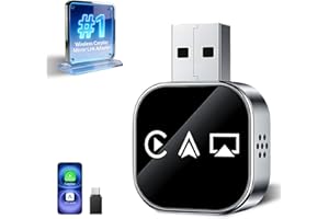 Wireless Carplay Mirror Link Adapter for Apple 3 in 1 Bluetooth Mirroring iOS Phone to Car Screen Adapter 2026 Wired to Wirel