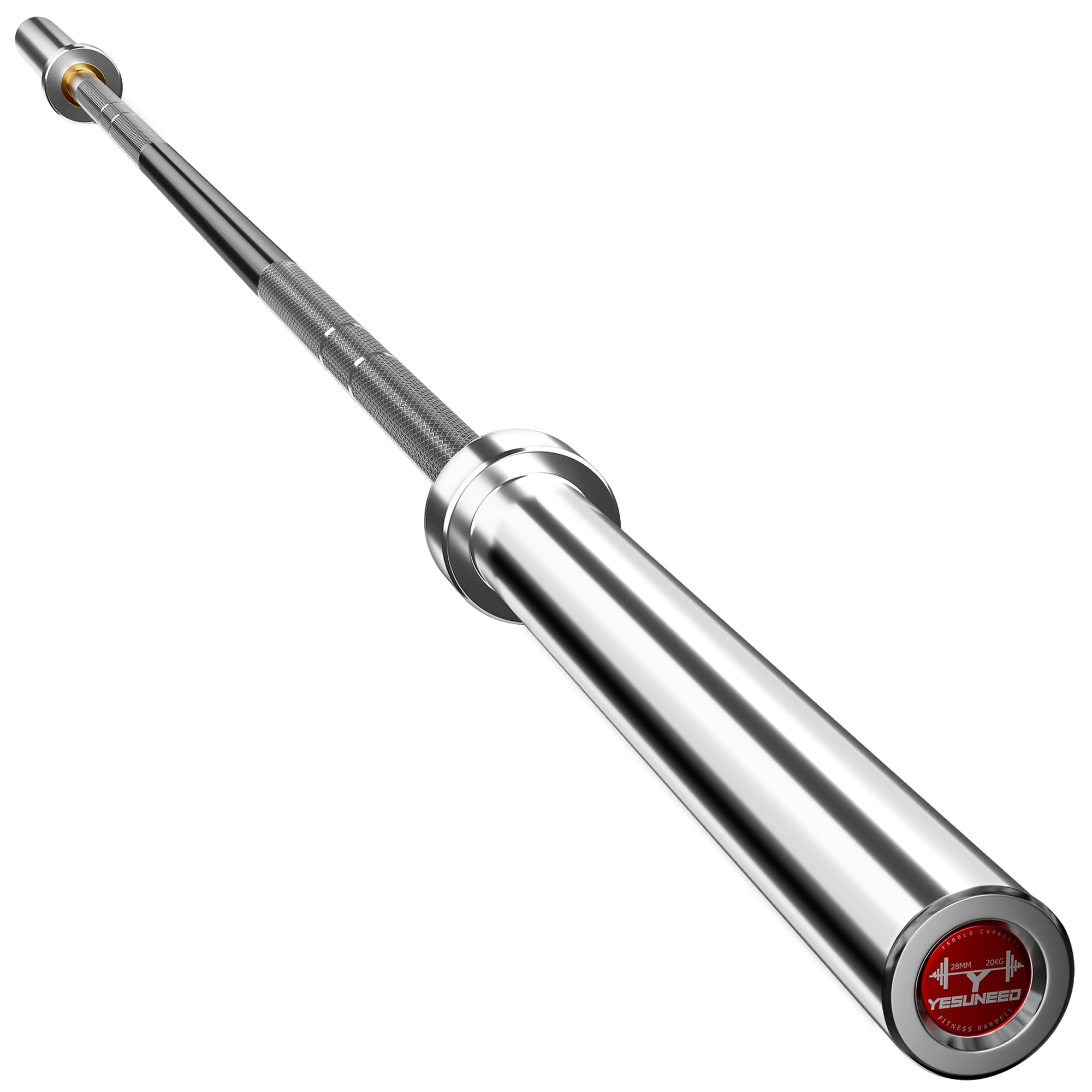 Photo 1 of ** FACTORY SEALED ** Olympic Weight Bar - 2 Inch Sleeve Barbell Knurled Grip Bar with Bearings for Home Use