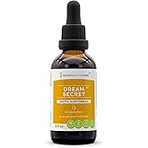 Secrets of the Tribe Dream Secret Alcohol-Free Extract, Tincture, Glycerite Valerian, Passionflower, Lavender, St. John's Wort, California Poppy, Chamomile. Restful Sleep Formula (2 FL OZ)