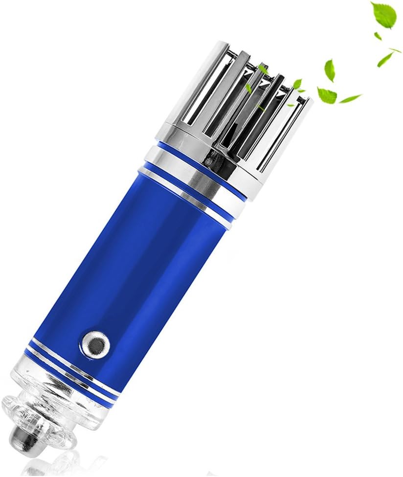 Car Air Purifier, LSoug Mini Air Freshener Ionize Air Purifier - Professional Smoke Smell Dusts Remover, Helps with Allergies (Blue)