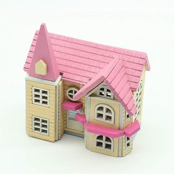 Accessories Diy Toy House Props Mini Castle Cabin Handmade