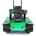 Yahboom Raspberry Pi Robot for Adults Programming Electronic Project Kit Mapping Navigation Tracked Tank Chassis 520 Coded Reduction Motor Field Remote Control (Without Pi 4B Ver.III)