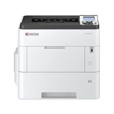 KYOCERA ECOSYS PA6000x Monochrome Laser Printer, 62 ppm, 600 x 600 dpi and Up to Fine 1200 dpi, 600 Sheet Tray, 100 Sheet MPT, Duplex, 5 Line LCD w/Hard Key Panel, Gigabit Ethernet, USB, 512 MB
