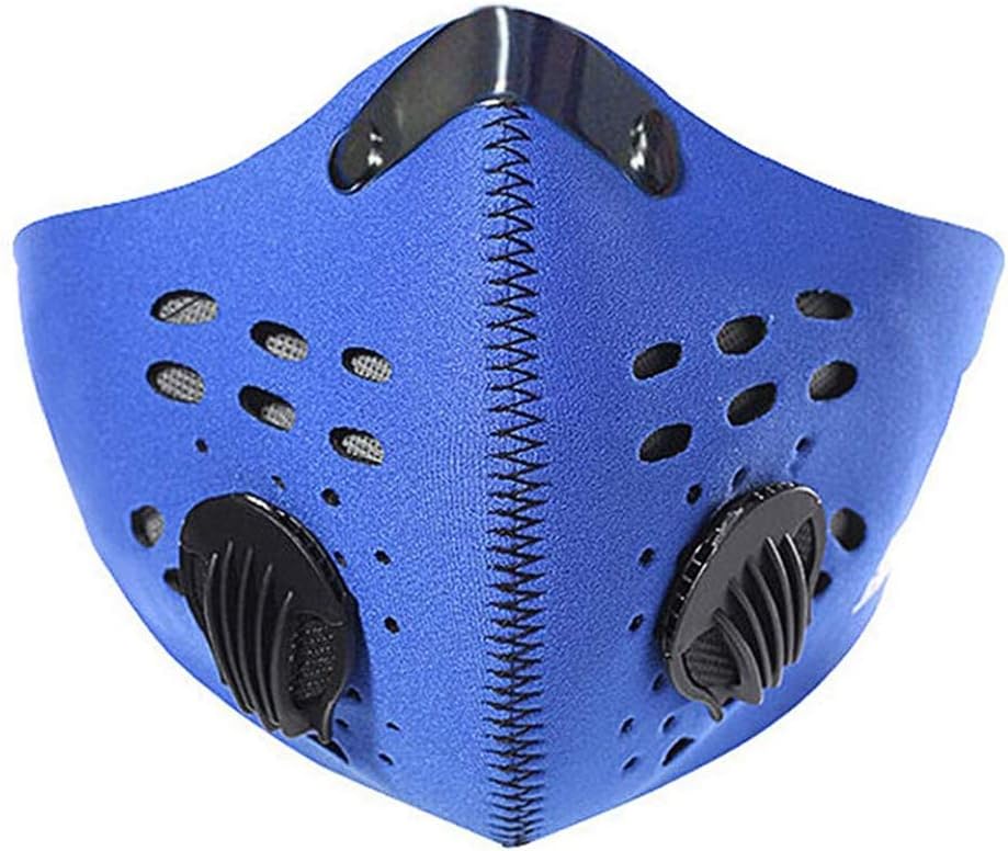 fublousRR5 Mouth Face Cover, Unisex PM2.5 Anti-dust Windproof Breathable Outdoor Sport Cycling Mouth Face Cover Blue