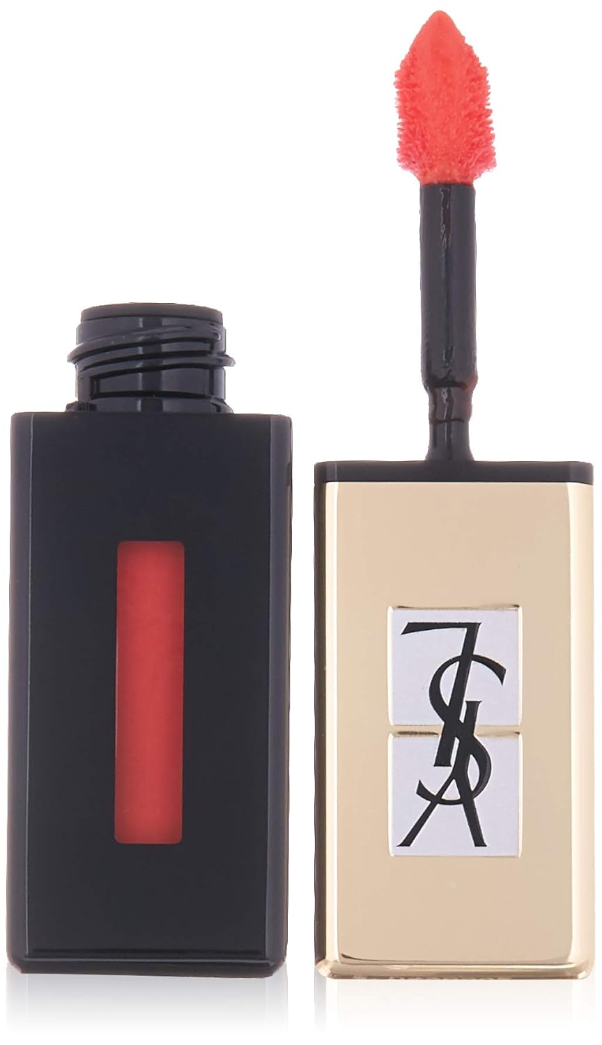 Yves Saint Laurent Vernis A Levres Pop Water Glossy Stain, 207 Juicy Peach, 0.2 Ounce