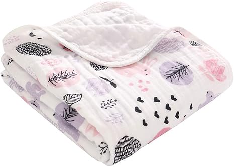 Amazon Com Miracle Baby Muslin Swaddle Blankets Large Cotton Receiving Blanket Nursing Cover 55 X 39 2 Layers Rabbit Kitchen Dining