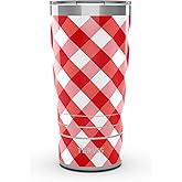 Tervis Traveler Summer Essentials - Picnic Gingham Triple Walled Insulated Tumbler Travel Cup Keeps Drinks Cold & Hot, 20oz, Stainless Steel