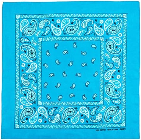 Amazon.com: bandana. cotton. 55 x 55 cm. royal-white : Clothing