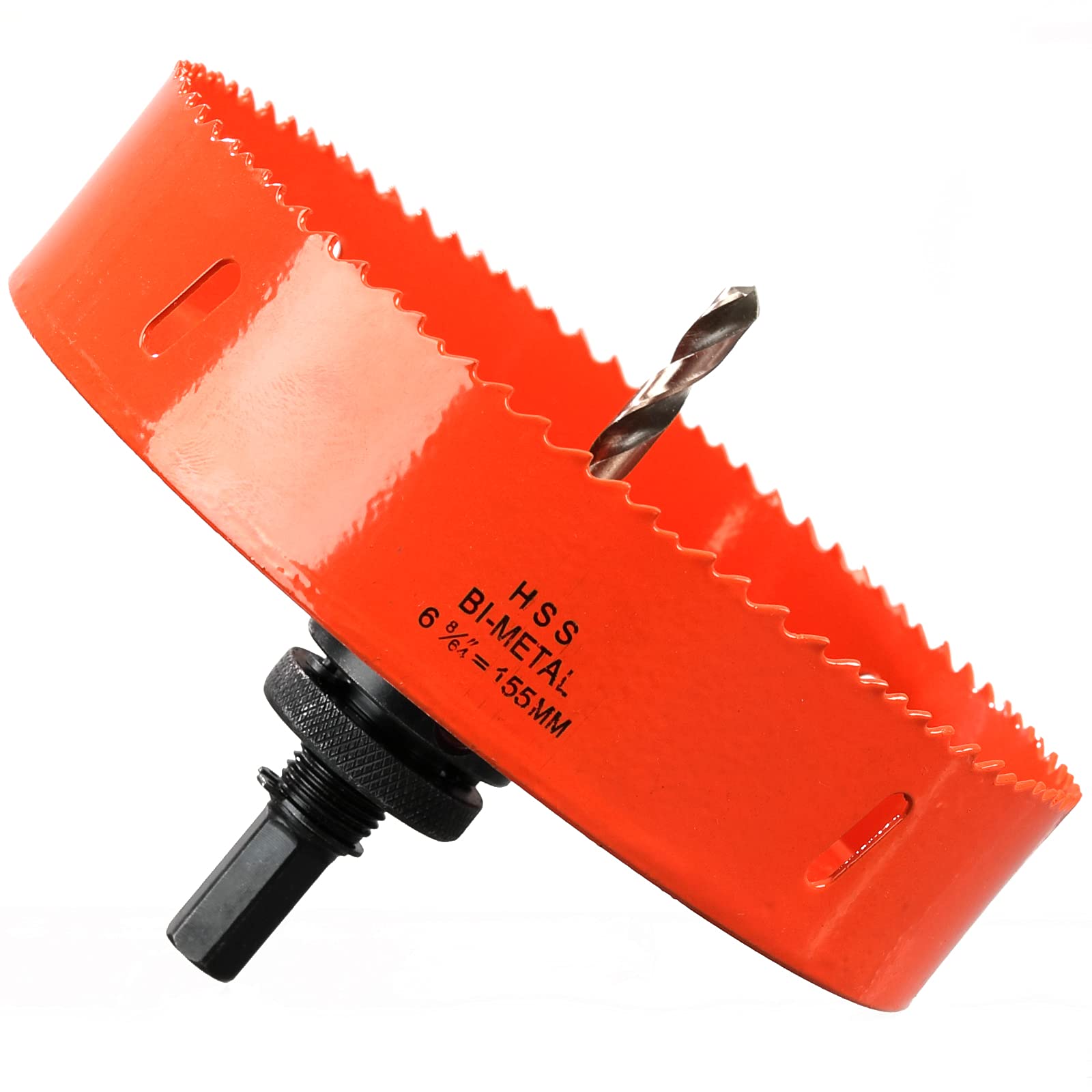 155mm Multi Hole Saw for Wood Cutting, Extra Solid HSS Bi-Metal Drill Bit Circle Cutter for Drywall, Plywood, Fiberboard and Pipe Vent — image 1