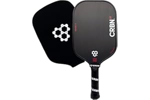 CRBN Pickleball - X Series Power Paddle - Carbon Fiber Pickleball Paddle with Foam Injected Edges for Expanded Sweet Spot