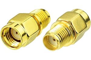 Bingfu RP-SMA Male to SMA Female Antenna Connector Adapter (2-Pack) for FPV Drone Controller Transmitter WiFi Router PCIE Net