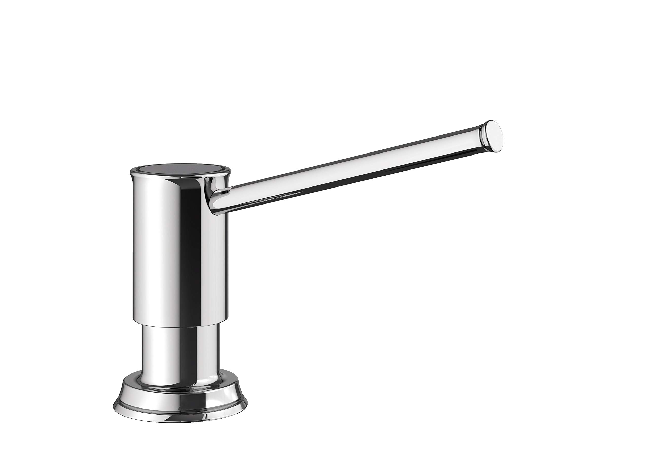 BLANCO Livia soap Dispenser in Chrome | Suitable for All BLANCO Kitchen Mixer taps | Convenient top Filling | Washing-up Liquid/soap Dispenser | 35 mm Hole Required | Bottle Capacity 300 ml