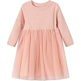Mud Kingdom Little Girls Long Sleeve Sparkly Dress Cute Tutu Dress Princess
