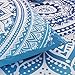 A Nice Night Indian Mandala Elephant Boho Bedding Bohemian Bedding Duvet Cover Set (Queen, Blue)