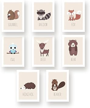 woodland wall art nursery
