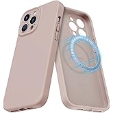 MCFANCE Magnetic for iPhone 13 Pro Case, Compatible with MagSafe, [Full Camera Protection] Anti-Scratch Microfiber Lining Phone Case, 6.1" 2021, Pinksand