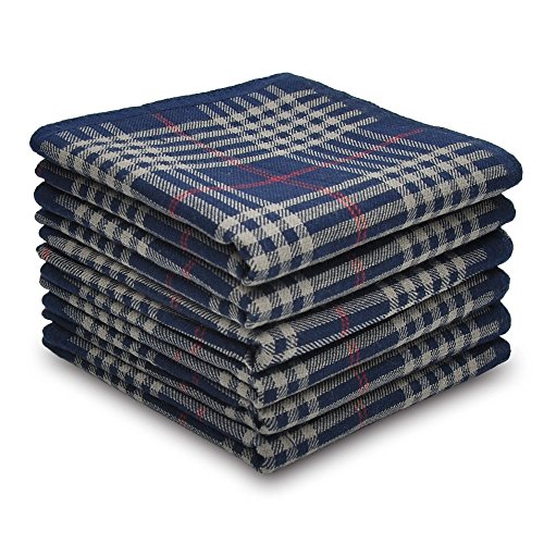 Selected Hanky 100% Cotton Men's Handkerchief 6 Piece Gift Set