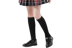 Girls Knee High Socks Kids School Uniform Dress Cotton Long Tube Socks toddler boys and girls soccer socks
