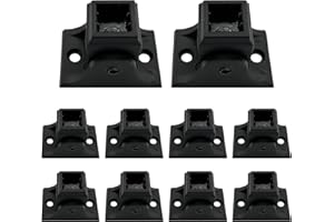 ITEVE.GD Wrought Iron Baluster Swivel Shoes - 10 Pack - Aluminum Adjustable Railing Shoes for Staircase Interior with Screws 