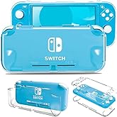 Protective Case for Nintendo Switch Lite, Hard Case for Nintendo Switch Lite Case Clear Front and Back Cover Design for Switch Lite Skin Shell Switch Lite Accessories for Girls Boys, Transparent