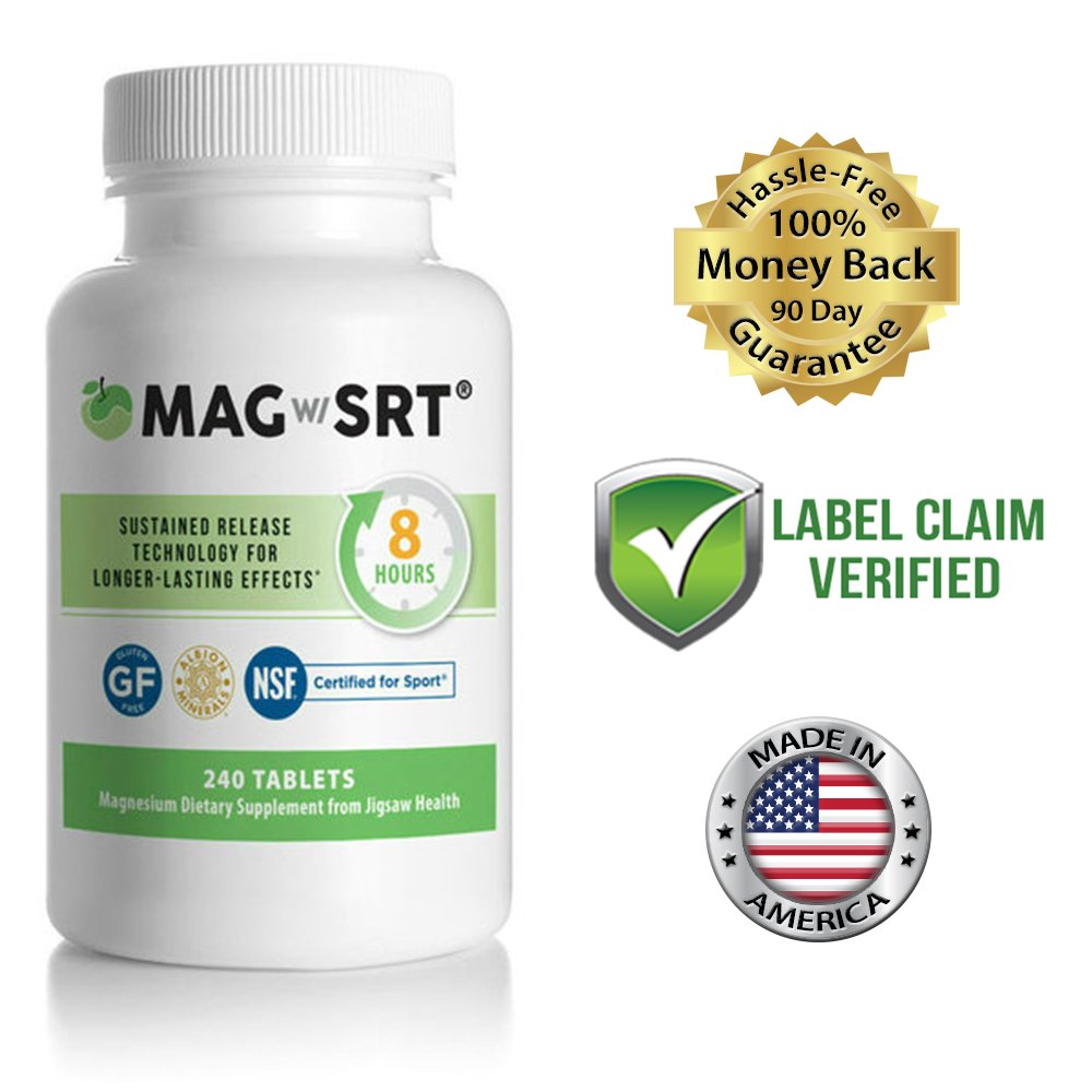 Jigsaw Magnesium w/SRT Premium, Organic, Slow Release Magnesium