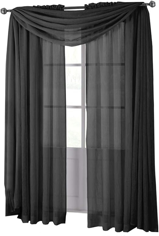 Amazon Com Solid Abri Rod Pocket 50 Inch Wide X 96 Inch Long