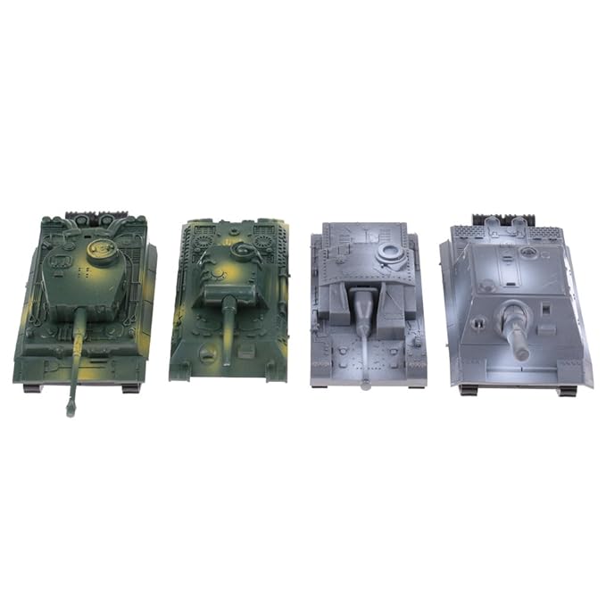 Sharplace 4Pcs 1:72 Panzer Armee Modell Spielzeug Soldat Push Back Auto Spielzeug Geschenk für Kinder