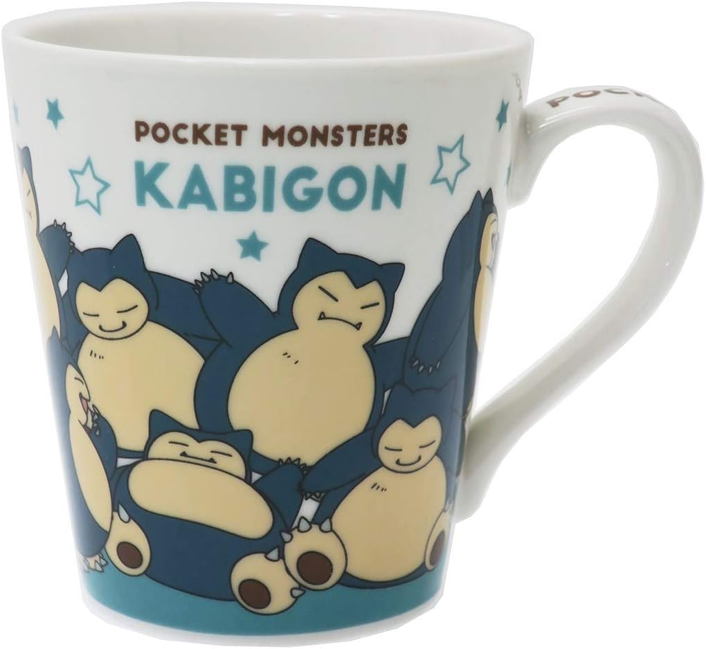 Amazon Co Jp ポケットモンスター マグカップ 陶器製 スリムmug カビゴン集合 ポケモン ホーム キッチン