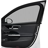 Ziciner Car Window Shade, 2 Pcs Auto Side Front Window Sun Shades, Heat Block and UV Rays Protection, Breathable Mesh Privacy Protection Curtain, Universal Fit Most Car (Car Front Seat 2Pcs 16"&times;23")