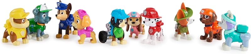 - Pat Patrouille - Coffret Cadeau 10 Figurines - Jouet Enfant