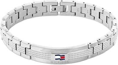 Jewelry Bracciale a Maglie da Uomo in Acciaio Inossidabile - Disponibile in Argento o Nero