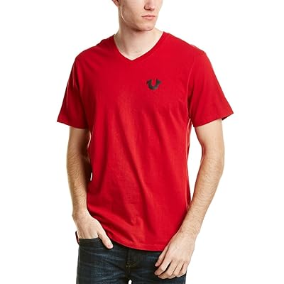 True Religion Men's Classic V Neck Tee with Togo Ubuy