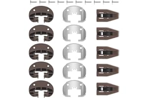YOBME Replacement Drawer Guide Kit of 5 Sets Enhanced Commercial Style, Drawer Stop with Roller Model #168