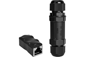 Starlink Ethernet Adapter Kit: IP68 Waterproof RJ45 Coupler for Starlink Cable/Cat7/Cat6/Cat5E/Cat5 Network LAN Cable Extende