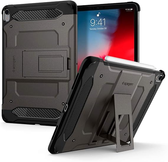 Amazon Com Spigen Tough Armor Tech Designed For Ipad Pro 11 Case 2018 Gunmetal