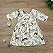 CSSD Girls Princess Dresses, Toddler Baby Short Sleeve Floral Deer Pageant Dresses (12M, Multicolor)