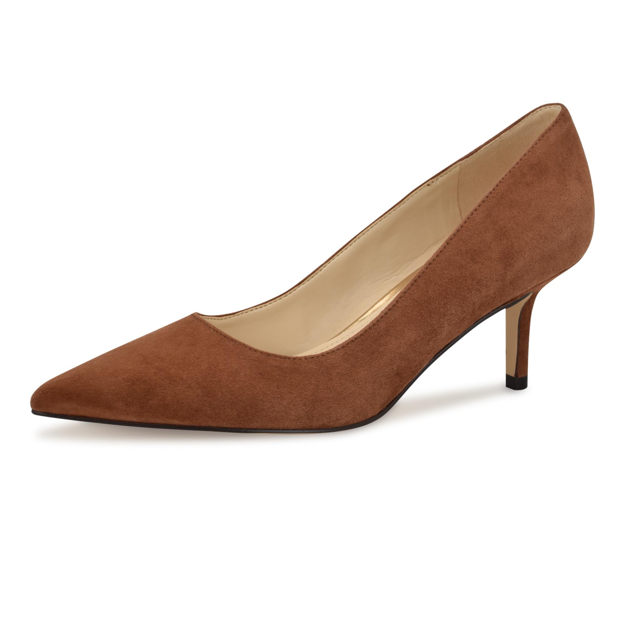 Nine West Women’s Arlene Pump, Cognac Suede 121, 9.5