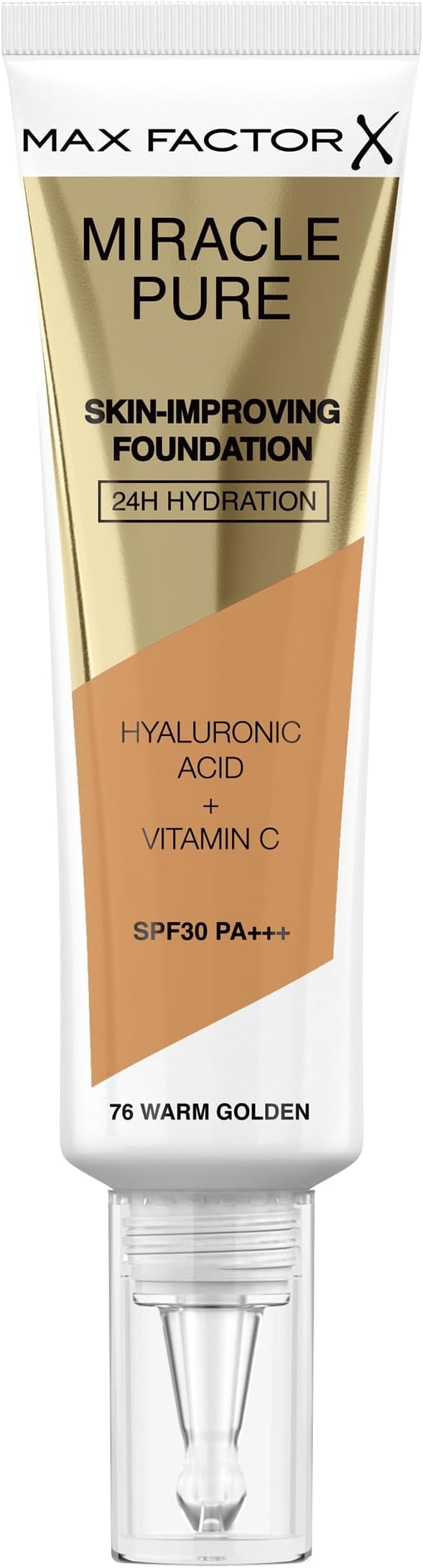 Max Factor Miracle Pure Liquid Foundation Warm Golden 35ml Full Coverage