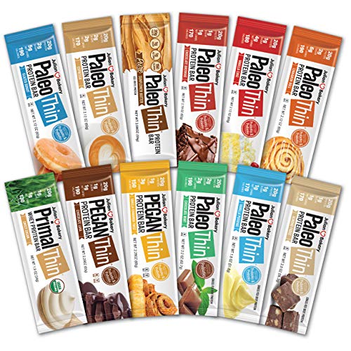 Julian Bakery Paleo Thin Protein Bars New Variety Box 12 Flavors