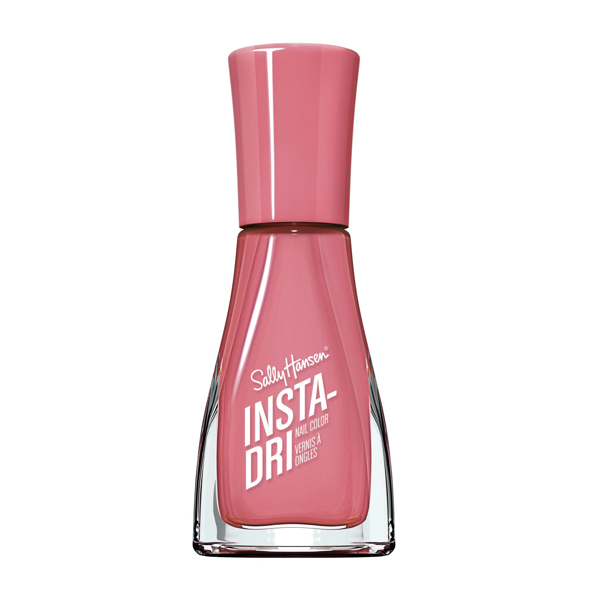 Sally Hansen Insta-Dri Nail Polish, Rapid Rose, 60 Seconds Quick Drying, Long Lasting, Streak Free, Shiny Finish, 3-in-1 Formula, Built in Base and Top Coat, 9.17ml